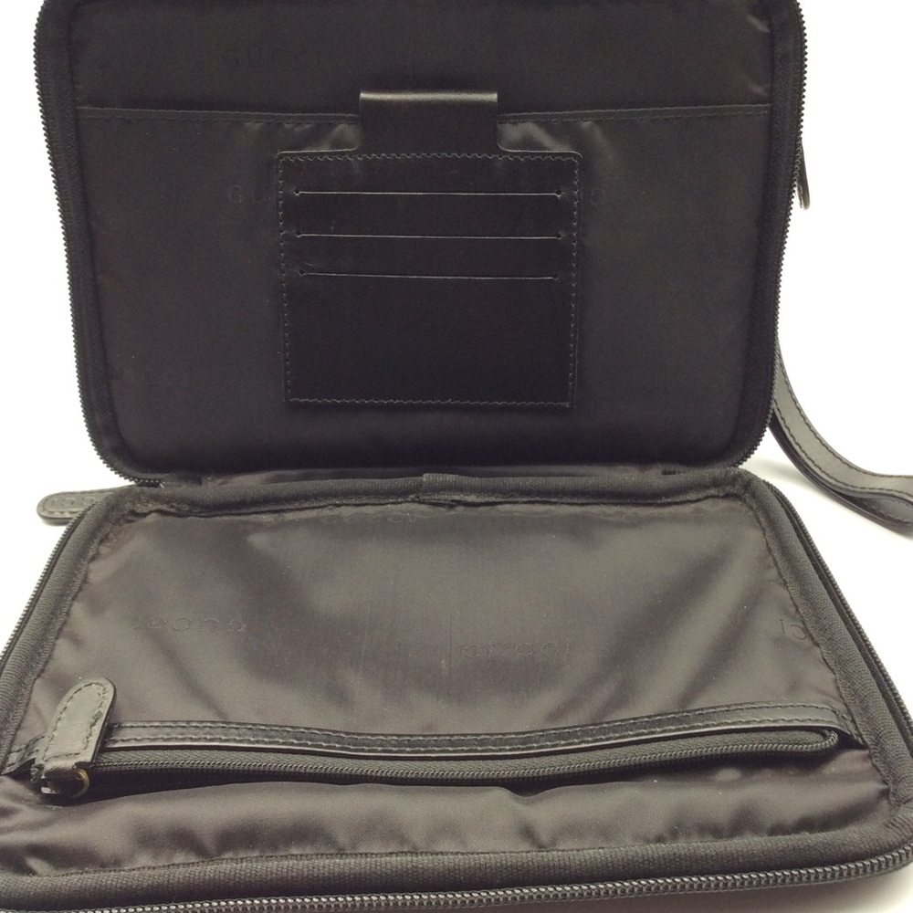 Gucci Black travel/toiletry case canvas with leather trim - Picture 2 of 9